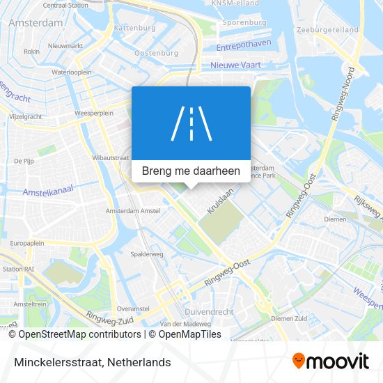 Minckelersstraat kaart