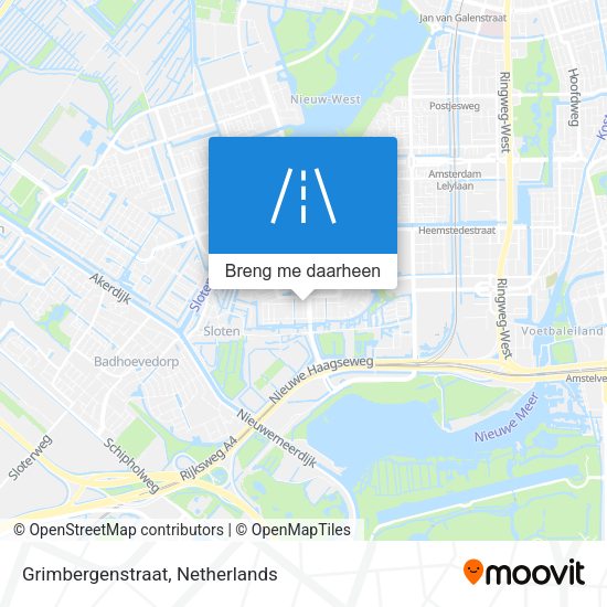Grimbergenstraat kaart