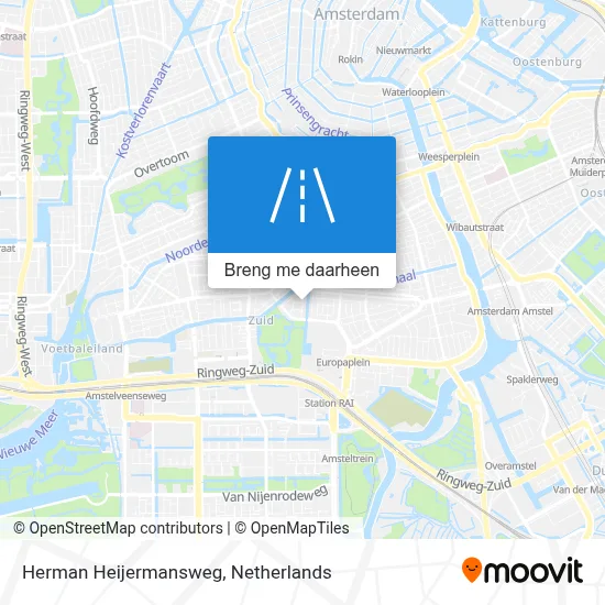 Herman Heijermansweg kaart