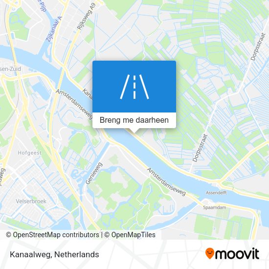 Kanaalweg kaart