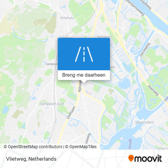 Vlietweg kaart