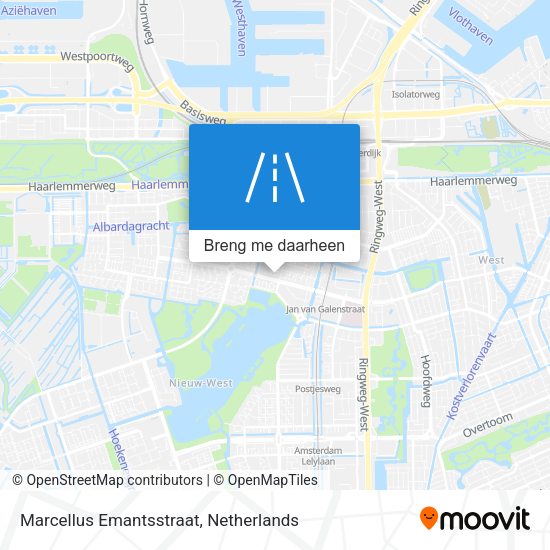Marcellus Emantsstraat kaart