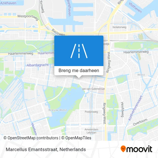 Marcellus Emantsstraat kaart