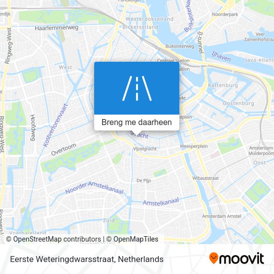 Eerste Weteringdwarsstraat kaart