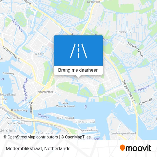 Medemblikstraat kaart
