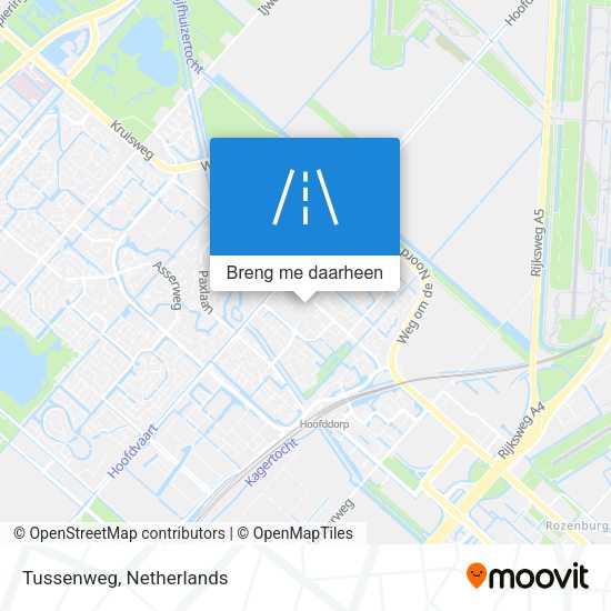 Tussenweg kaart