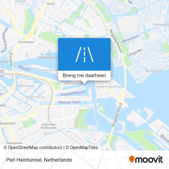 Piet Heintunnel kaart