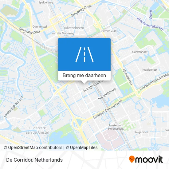 De Corridor kaart