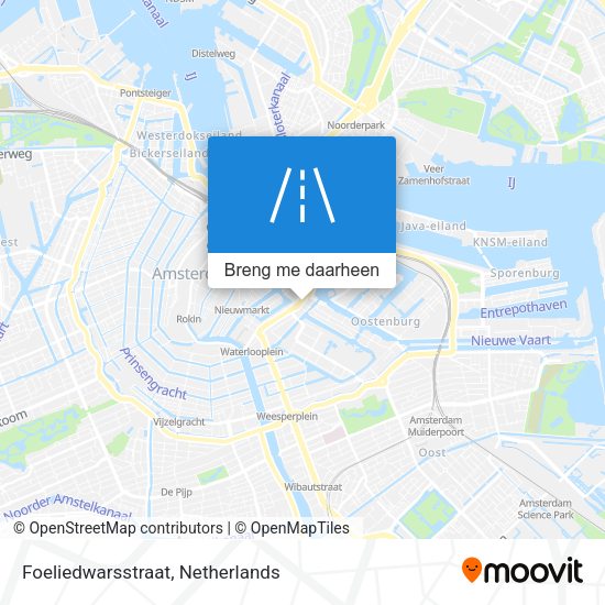 Foeliedwarsstraat kaart