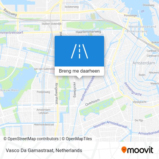 Vasco Da Gamastraat kaart