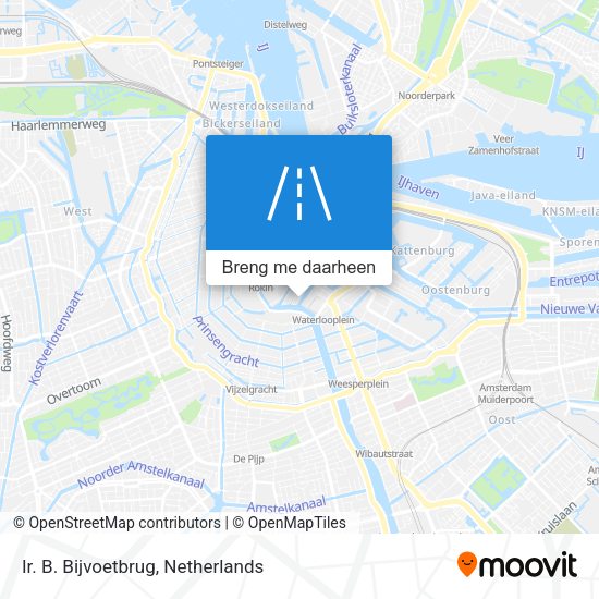 Ir. B. Bijvoetbrug kaart