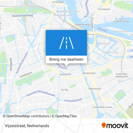 Vijzelstraat kaart