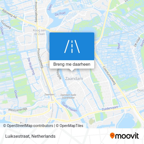 Luiksestraat kaart