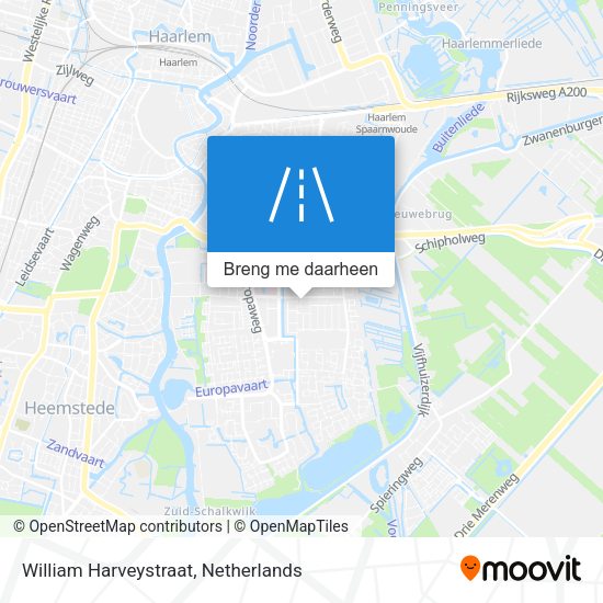 William Harveystraat kaart