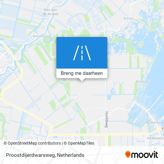 Proostdijerdwarsweg kaart