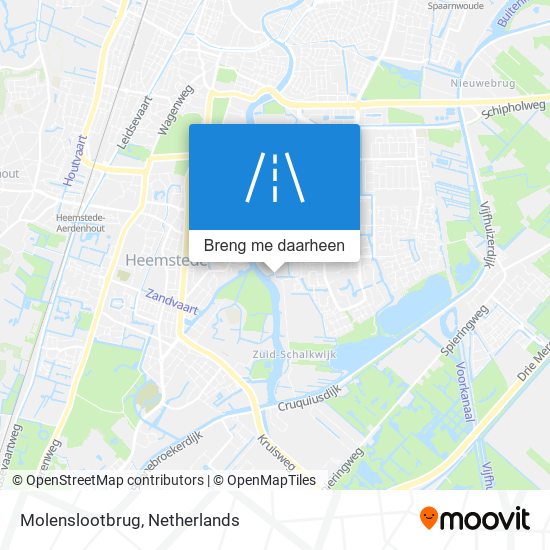 Molenslootbrug kaart