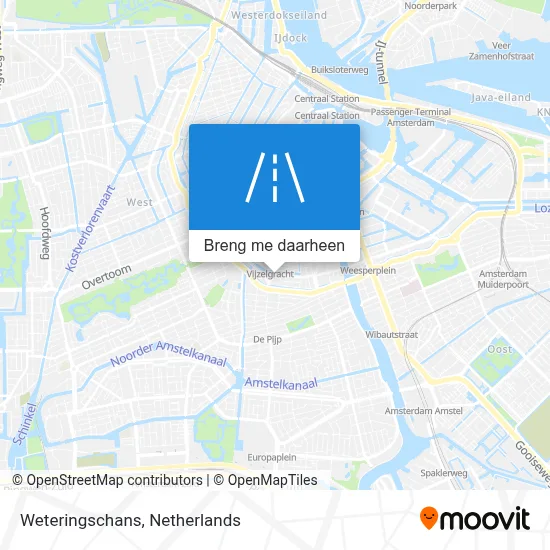 Weteringschans kaart