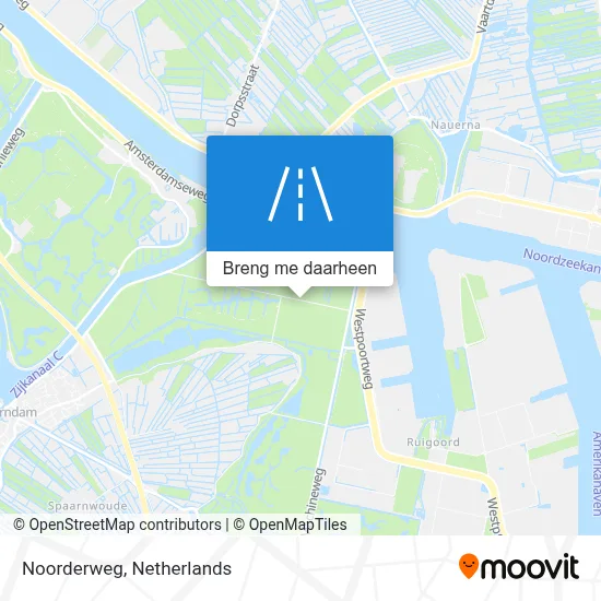 Noorderweg kaart
