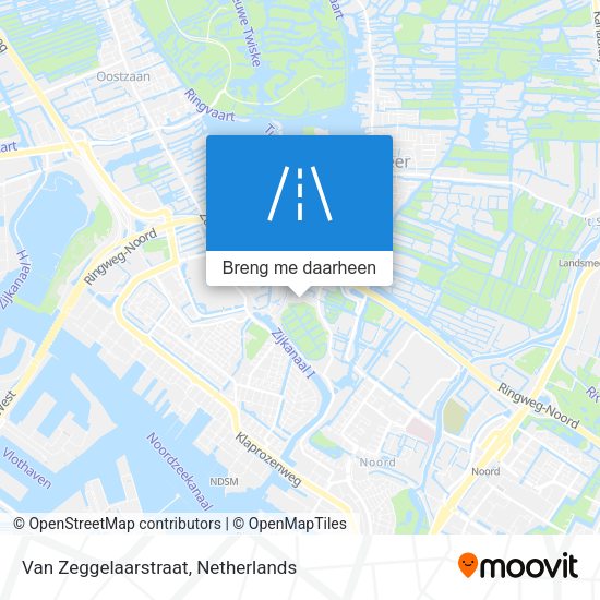 Van Zeggelaarstraat kaart