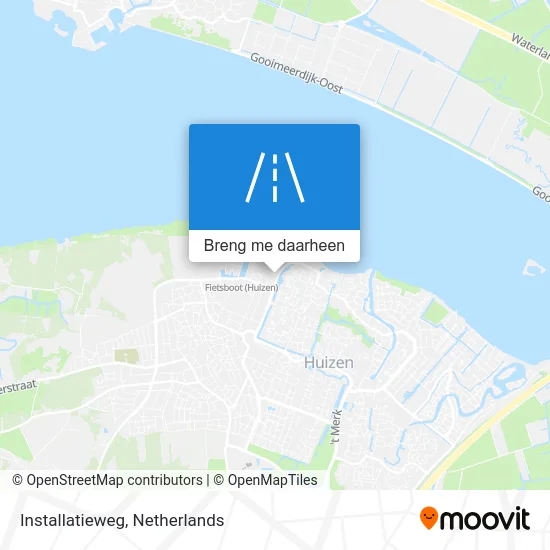Installatieweg kaart