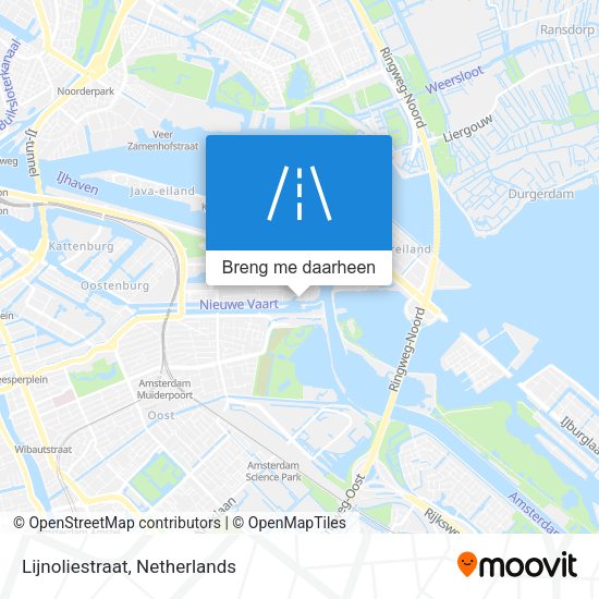 Lijnoliestraat kaart