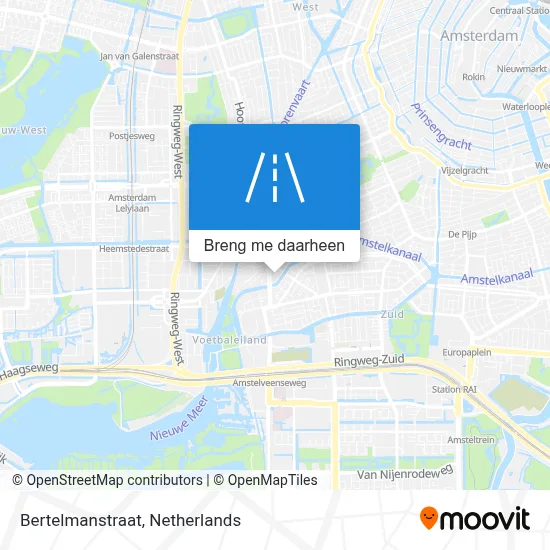 Bertelmanstraat kaart