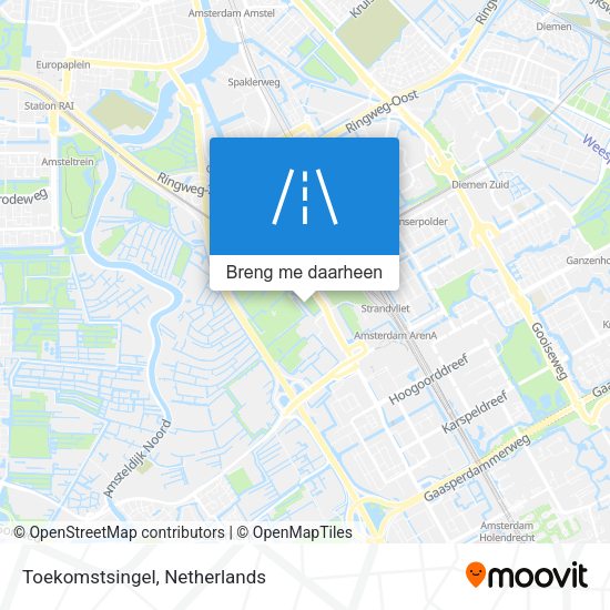 Toekomstsingel kaart