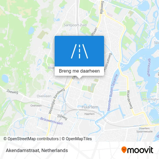 Akendamstraat kaart