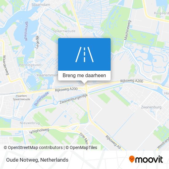 Oude Notweg kaart