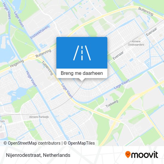 Nijenrodestraat kaart