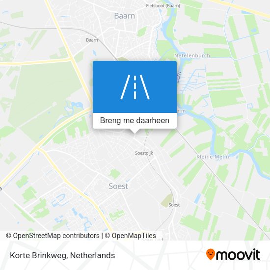 Korte Brinkweg kaart