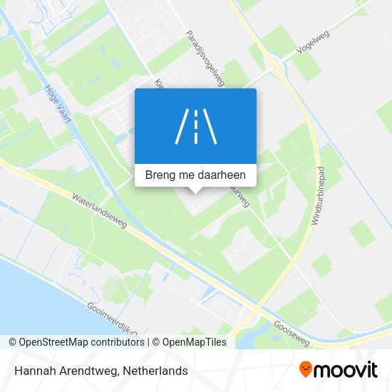 Hannah Arendtweg kaart