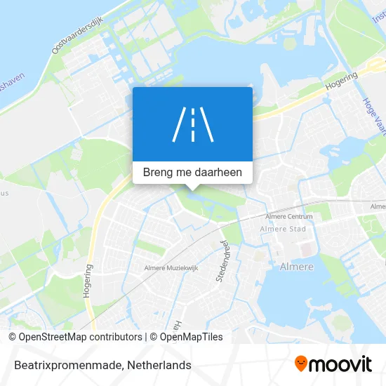 Beatrixpromenmade kaart