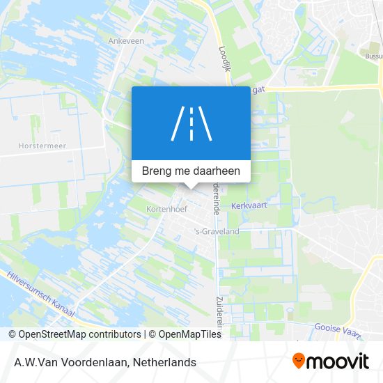 A.W.Van Voordenlaan kaart