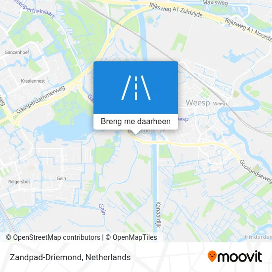 Zandpad-Driemond kaart