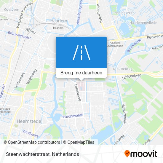 Steenwachterstraat kaart