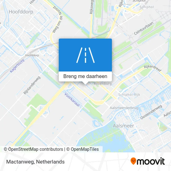 Mactanweg kaart