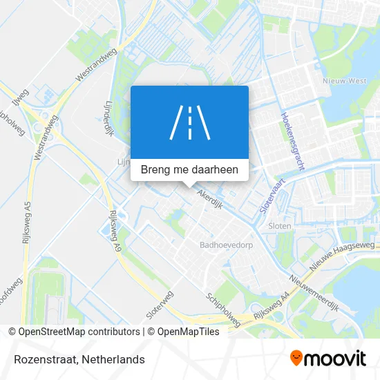 Rozenstraat kaart
