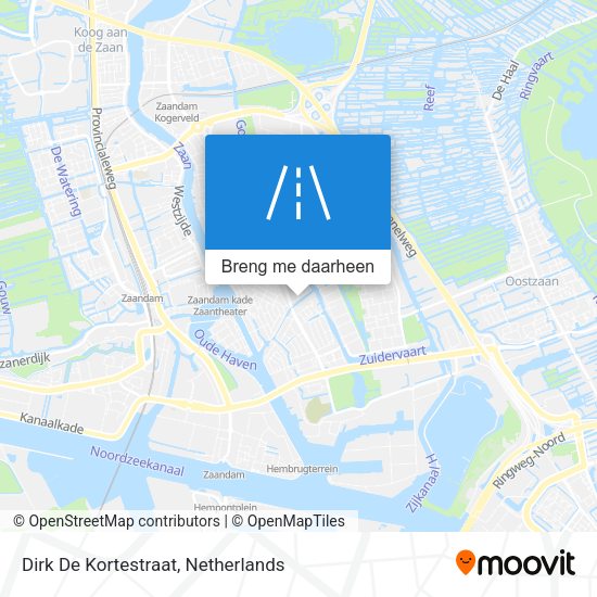 Dirk De Kortestraat kaart