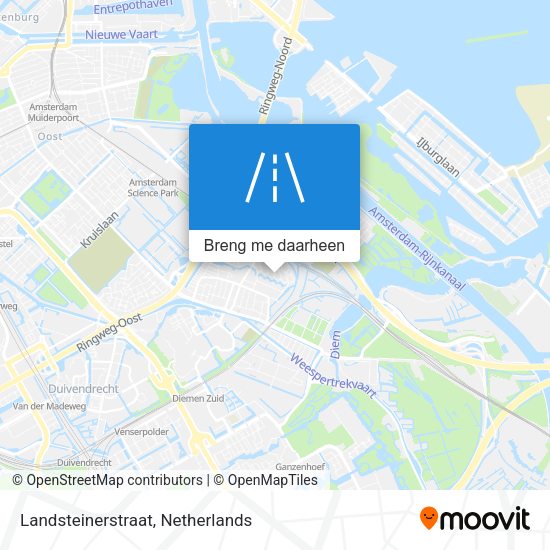 Landsteinerstraat kaart