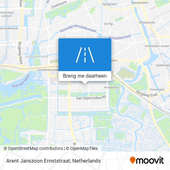 Arent Janszoon Ernststraat kaart