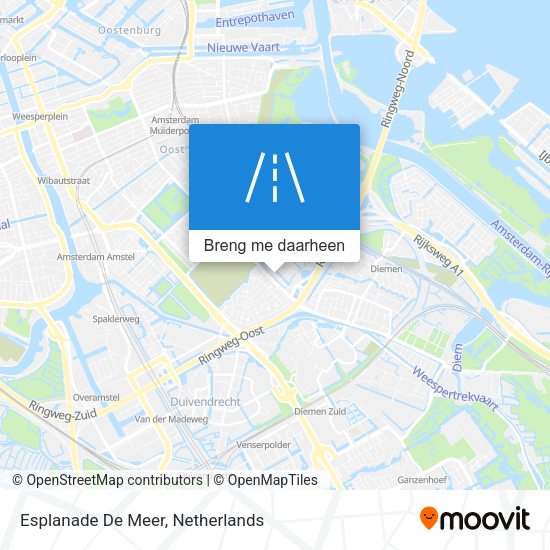 Esplanade De Meer kaart