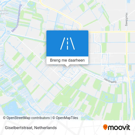 Giselbertstraat kaart