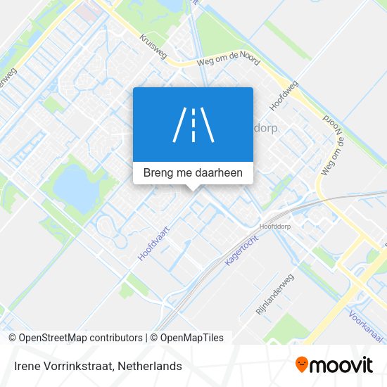 Irene Vorrinkstraat kaart