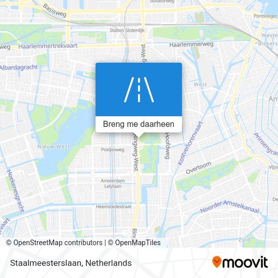 Staalmeesterslaan kaart