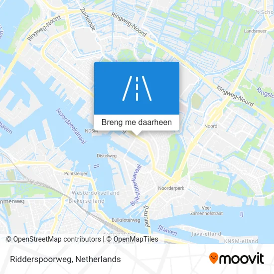 Ridderspoorweg kaart