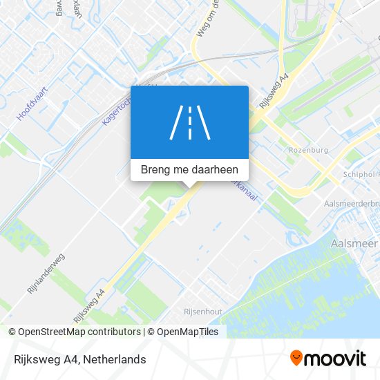 Rijksweg A4 kaart