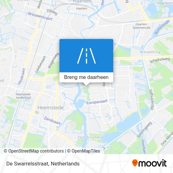 De Swarrelsstraat kaart