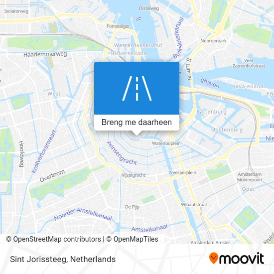 Sint Jorissteeg kaart