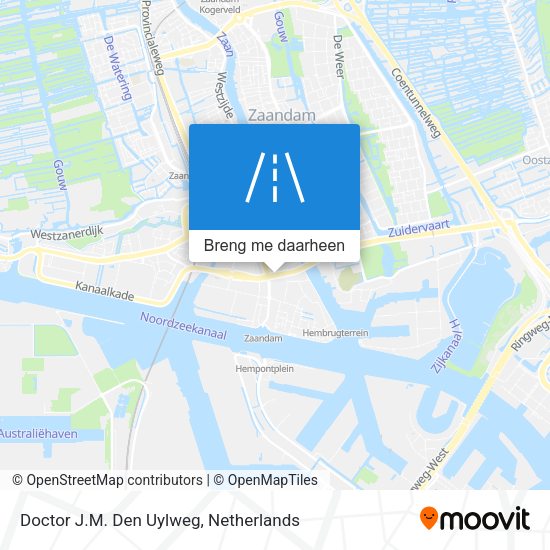 Doctor J.M. Den Uylweg kaart